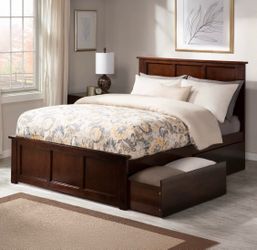 full bed frame and mattress
