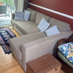 FRIHETEN Sleeper sectional,3 seat w/storage, Skiftebo dark Beige