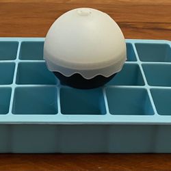 Silicone Ice Molds: Sphere & Cubes