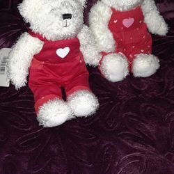 Hallmark magnetic kiss love teddy bears valentines stuffed animal 2004 $15