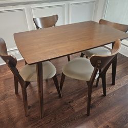 5pc Chestnut Dining Set 