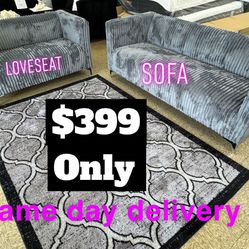Sofá & loveseat brand new available for pick up or delivery $399 for both pieces