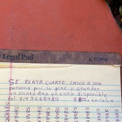 Se Renta Cuarto Chico A 1 Persona Cerca D Primera Y Standard En Santa Ana