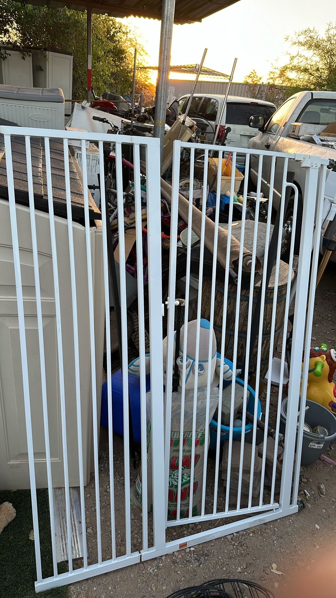 Extra tall pet gate 57 inches high by 42 inches wide