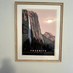 Framed National Parkt Art Prints (Yosemite + Acadia) – Set of 2