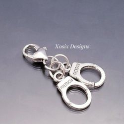 Handcuffs Freedom Charm Clip On Planner 