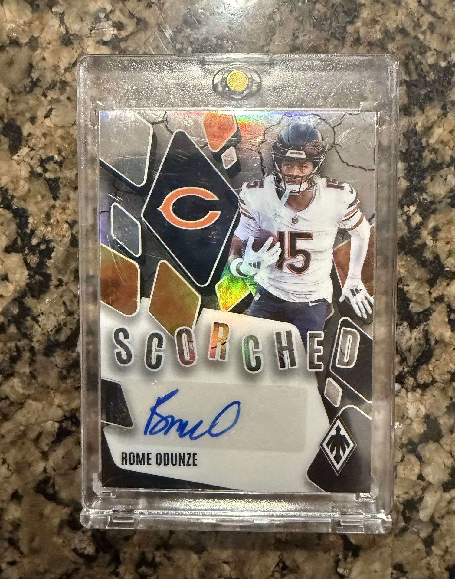 2025 panini phoenix Scorched Rome Odunze auto /49
