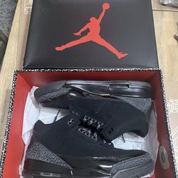 Air Jordan retro 3 “black cat” size 11 2025
