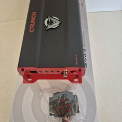 CRUNCH 3725 WATTS MONOBLOCK 1 OHM STABLE BUILT IN CROSSOVER WITH BASS CONTROL CAR AMPLIFIER