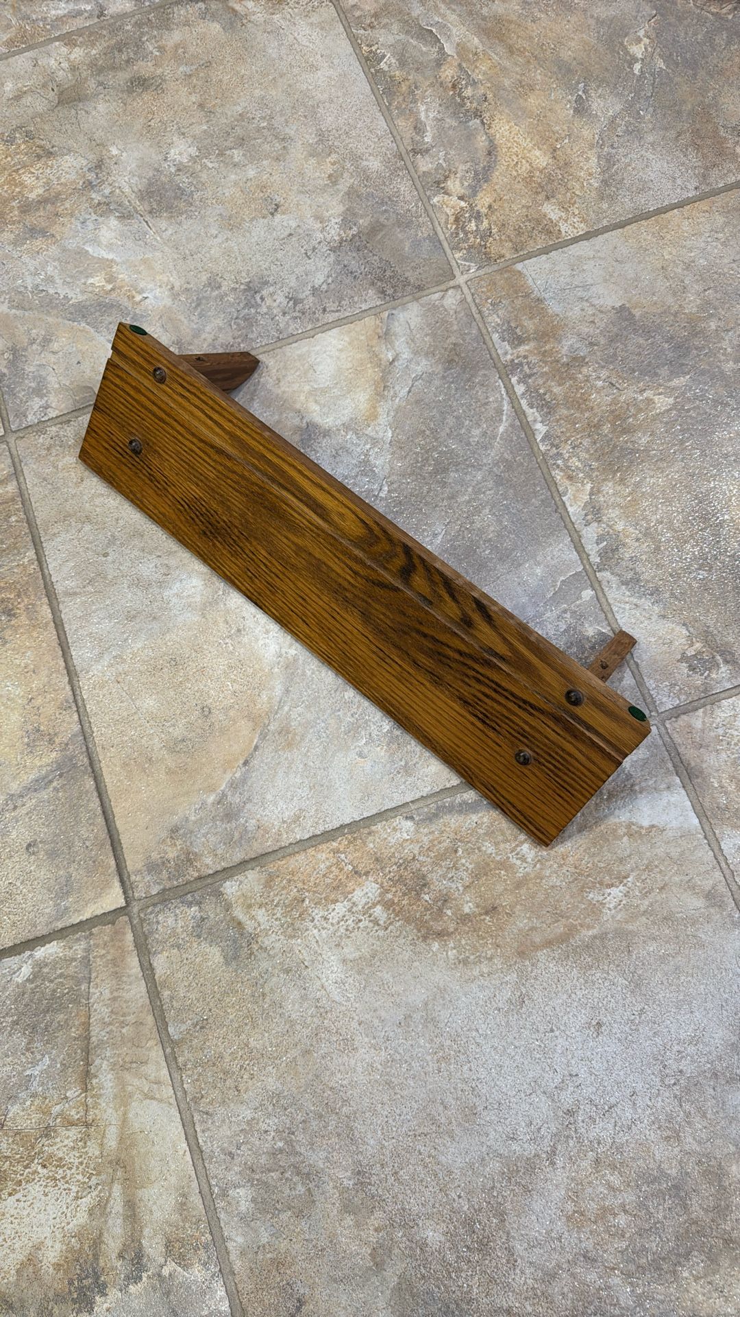 Oak Curio Shelf
