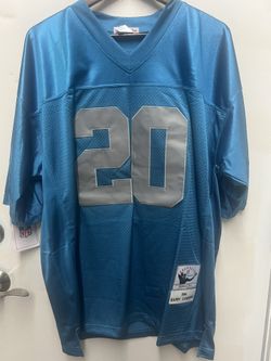 Barry Sanders Detroit Lions Blue New Jersey Size XL