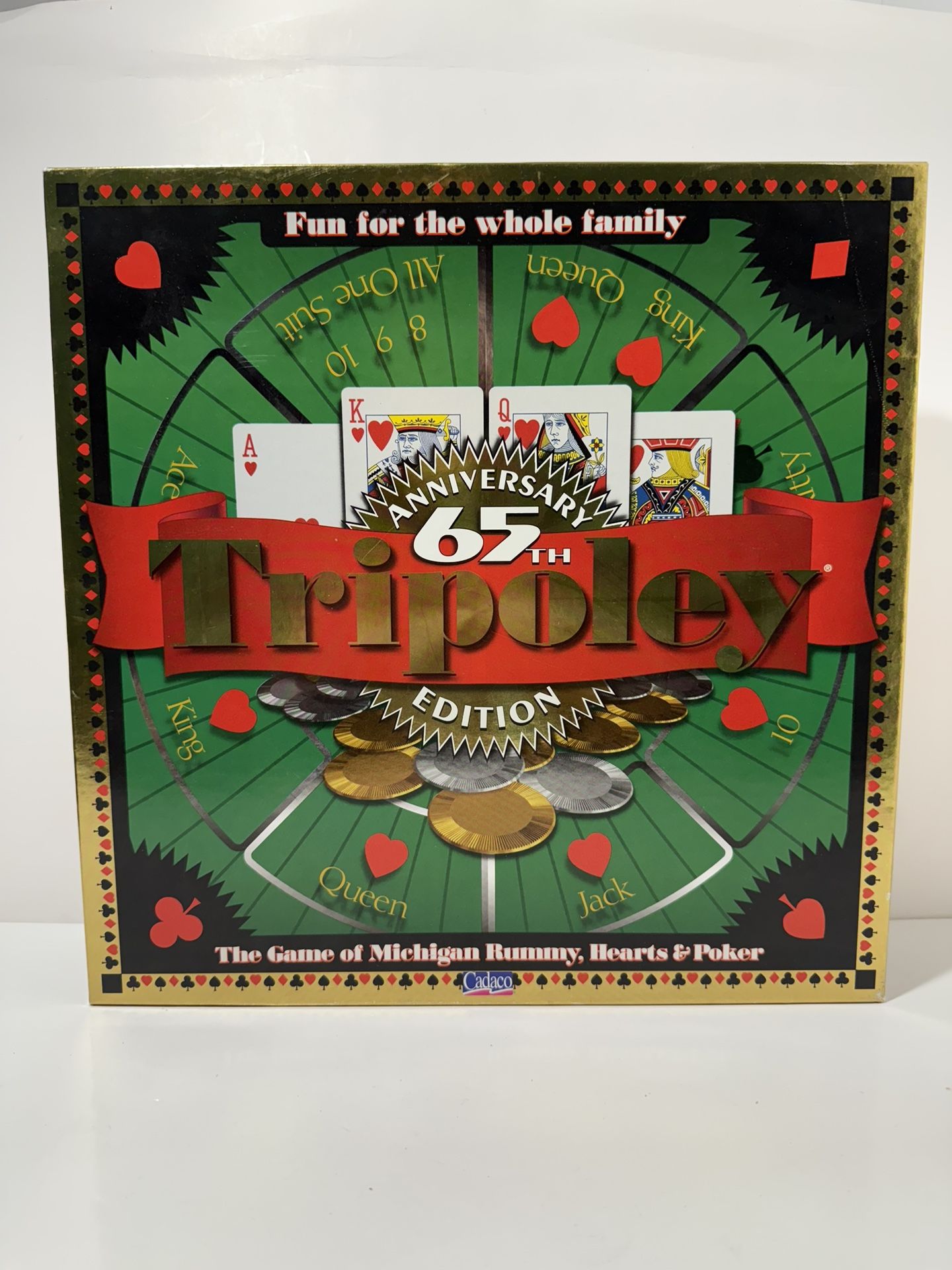 Tripoley 65th Anniversary Special Edition Game w/ Rotating Turntable Cadaco