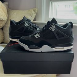 Men’s Jordan 4 Black Canvas Size 8