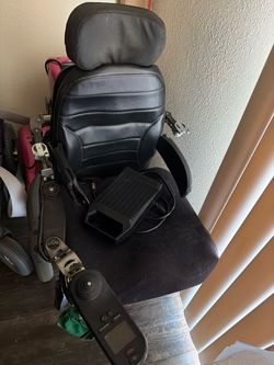 Power Wheelchair Seat with Joystick Controller