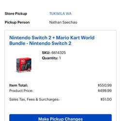 Nintendo Switch 2 + Mario Kart World Bundle