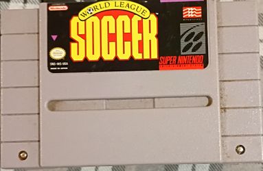 World League Soccer SNES Cartridge