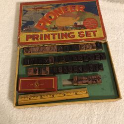 Vintage Pioneer Printing Set #152 Fulton Specialty Co Missing 1 Stamp