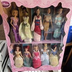 Disney Store Princess Classic Film Collection Princess Dolls Set Of 10 NIB Z6