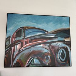 Large Hand Painted Truck