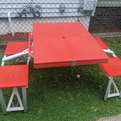 Kids Suitcase Picnic Table 