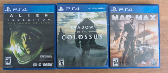 PS4 Games: Alien Isolation, Shadow of the Colossus, Mad Max