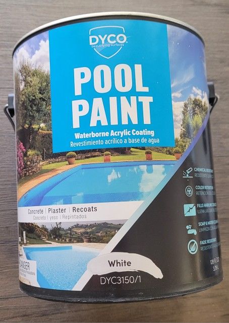 Dyco Paints
Pool Paint 1 Gal. 3150 White Semi-Gloss Acrylic Exterior Paint