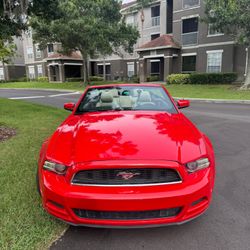 2014 Red Mustang Convertible 