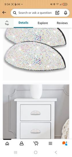 8 Rhinestone Drawer Pulls Brand New In Packaging 