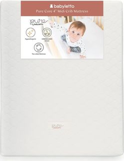 BABYLETTO MIDI CRIB MATTRESS DIMENSIONS 35.8 X 28 X 4 INCHES 