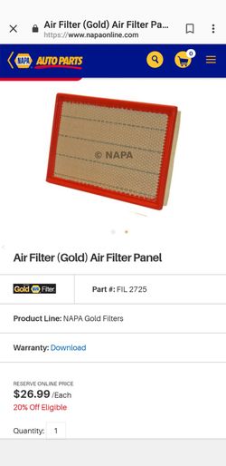 Auto air filter
