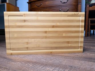 Lisori Bamboo Cutting Board with Juice Groove