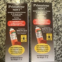 Primatene Mist Brand New - $15 Each