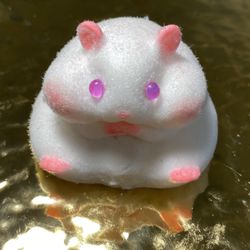 Flocked Hamster Taba Squishy Toy