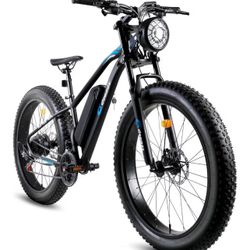 Geemax Electric Bike for Adults, 26" x 4.0 Fat Tire Ebike, 350W (Peak 500W) 36V 10.4Ah Lithium Battery Electric Bicycle, 21-Speed, Up to 35 Miles for 