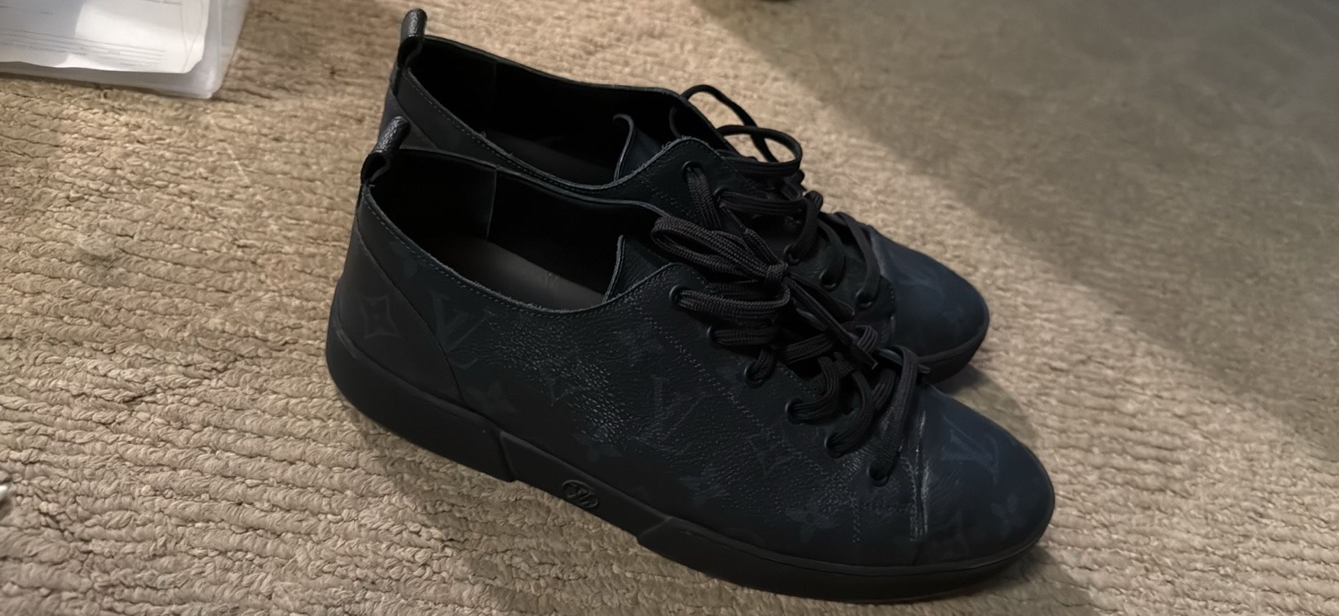 Louis Vuitton Match Up Monogram Black/blue low trainers size