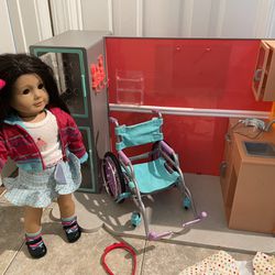 AUTHENTIC American girl  DOLL With all picture show in GOOD Condition and from smoke FREE home