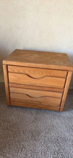 Oak nightstand