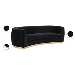 Black Round Couch