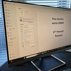 HP 27-inch Ultra-Slim Monitor (27f) - 1080p IPS