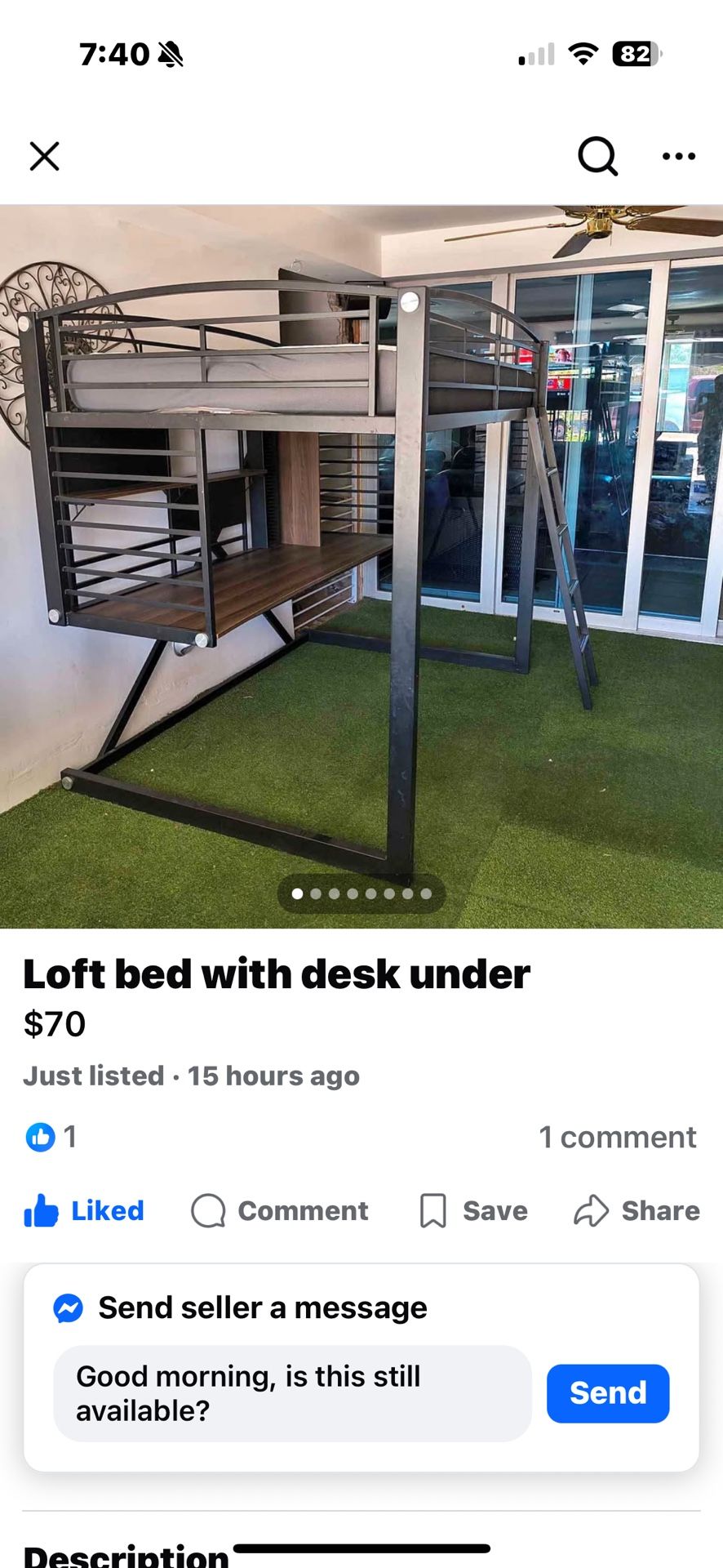 Desk Bed /no Mattress