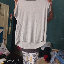 Gray Blouse Size Large