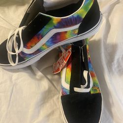 Vans Tie Dye Jr Size 7 