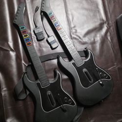 2 Guitar hero guitars ps2