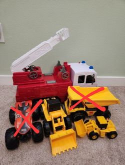 Construction Trucks And Firetruck