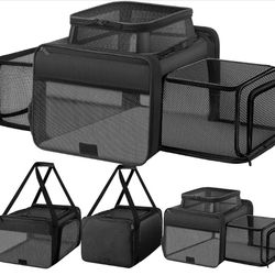 Sharlovy Top and 2 Sides Expandable Cat Carrier 17x11x11