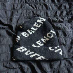Balenciaga black and white beanie