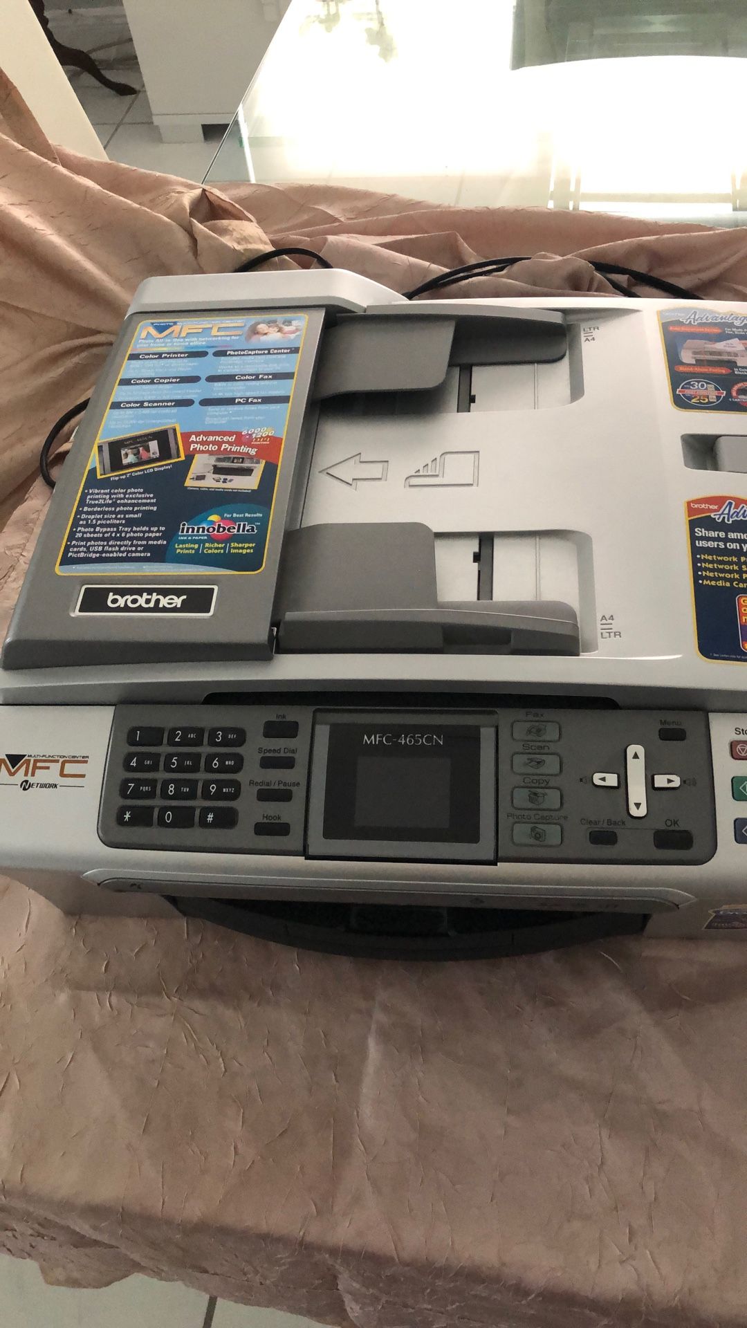 Printer, Scanner, Fax,Copy.