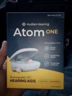 Audien hearing atom one (Rechargeable OTC HEARING AIDS)