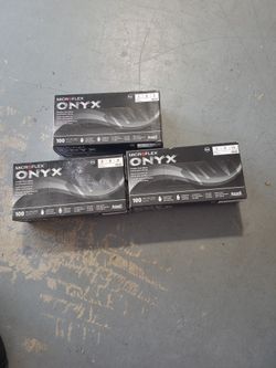 Microflex Onyx Black Gloves Very Strong 