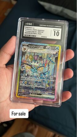 CGC 10 Vaporeon ex Japanese SAR Pokémon Card